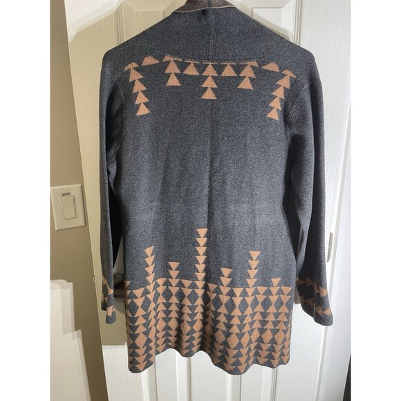 Indigenous Organic Aztec Cardigan Boho Vintage Cotton Shrug Hippie Medium - Picture 9 of 12